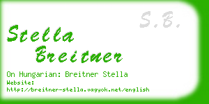 stella breitner business card
